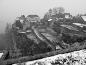 Chateau-Chalon im Schnee
