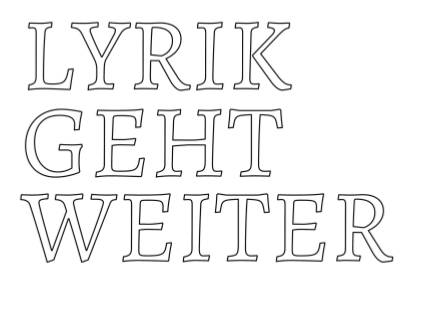 LYRIK GEHT WEITER - FLYER - PDF öffnen
